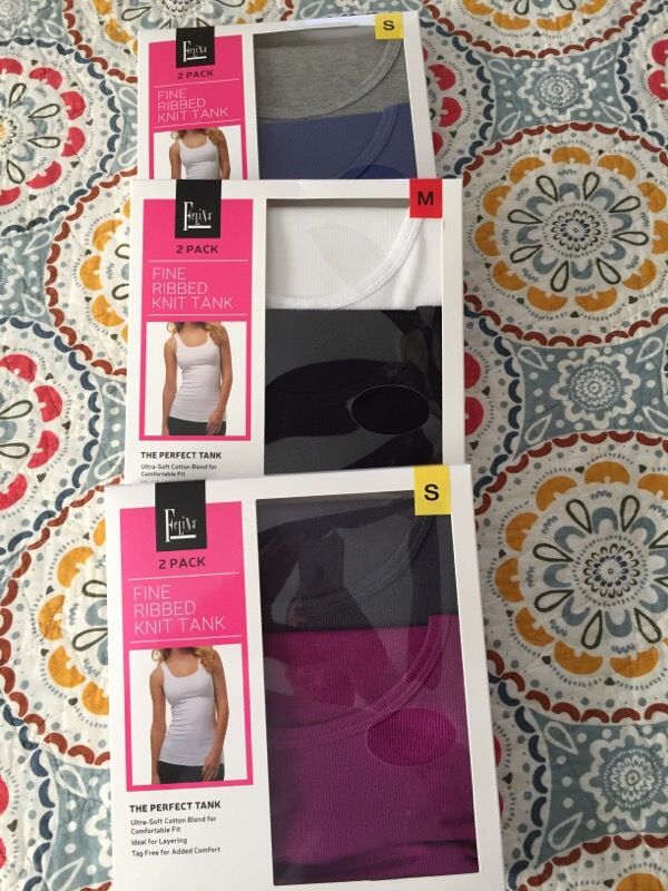 Felina women's ribbed tank tops.