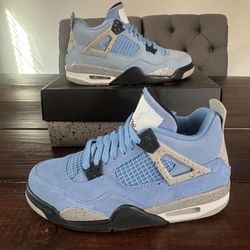 Air Jordan 4 Retro UNC University Blue (GS) Shoes