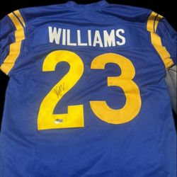 Rams Kyren Williams Autographed Jersey COA