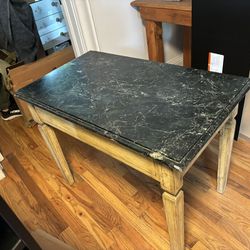 Genuine Marble Top Side Table