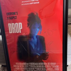 DROP MOVIE 2025 CAST SIGNED & AUTOGRAPHED 27X40 MOVIE POSTE