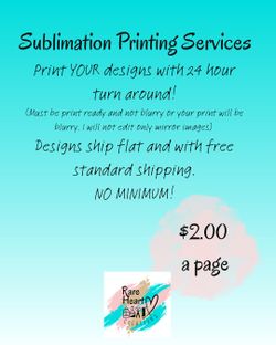 Sublimation Printing Services