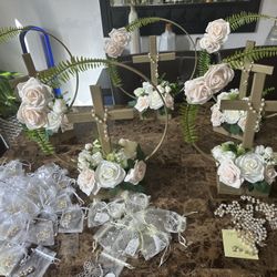 Decoración y regalos para Bautizo.
