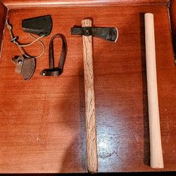 Throwable sizes "tomahawk" prop axe, dull blade (decor/art) 🪓🎯🪵 INFO BELOW
