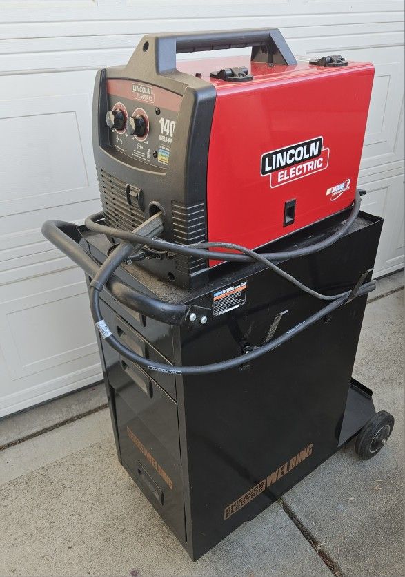 Lincoln Welder 140 And Cart