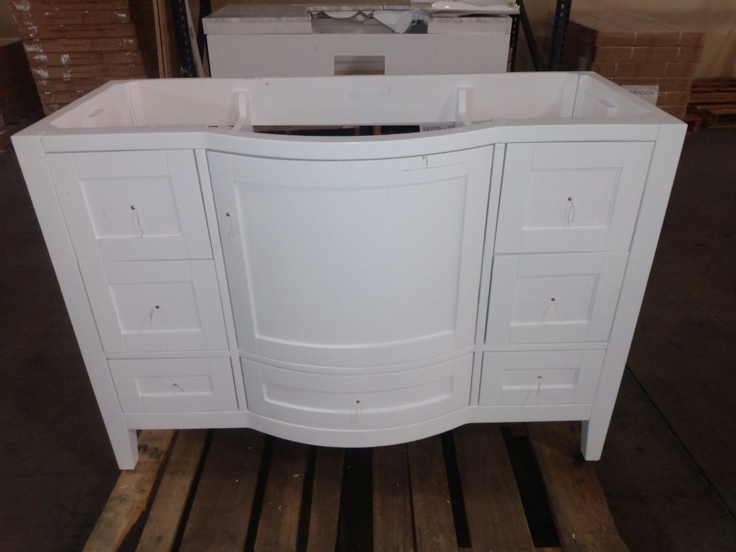 48" White Bath Vanity Only OU222 for Sale in Rancho Cucamonga, CA