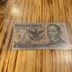 20 Pesos Mexican