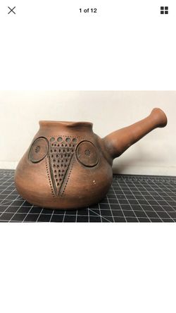 Vintage ceramic owl coffee pot watering jug
