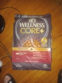 Wellness CORE+ High Protein Beef & Barley with Freeze Dried Pieces Recipe Dry Dog Food, 18 lbs.