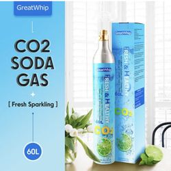 5 For $80 GreatWhip C02 60L Fresh Sparkling Water 