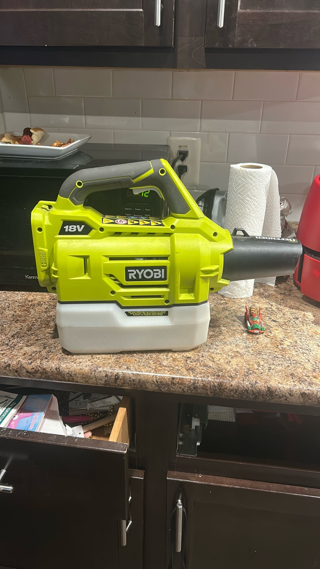 ONE+ HP 18V Brushless Whisper Series 130 MPH 450 CFM Cordless Battery Leaf Blower with 4.0 Ah