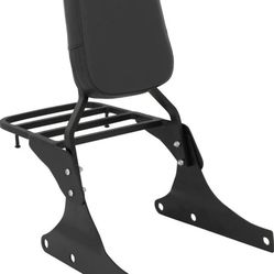 Backrest Comfortable Pad Compatible With For Harley Softail Heritage FLSTC SPRINGER.
