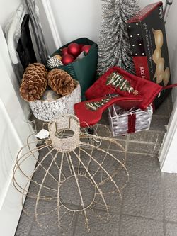 misc Christmas decorations lights 