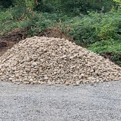 1-4” river rock / decorative round rock