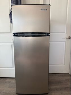 ($100 if Pickup) Mini Fridge (7.5 cu ft. ) with Top Freezer in Stainless-Look