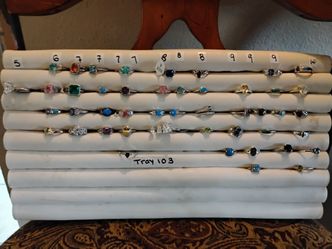 Sterling silver rings sizes 5,6,7,8,9,10