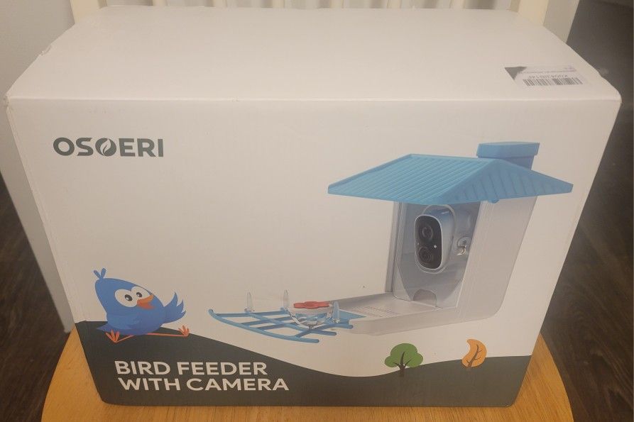 Osoeri Smart Bird Feeder with Camera, 1080P HD AI Identify Wild Bird Watching NEW 