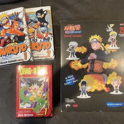 Manga Naruto + Figure Calendar + Dragon ball Pokemon 