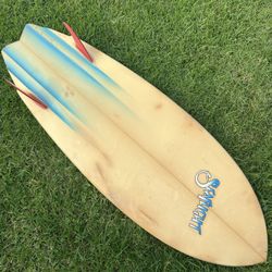 Vintage Seaflight Twin Fin Surfboard - Shaped by Glen D'Arcy