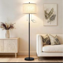 62” Floor Lamp w/ Fabric Shade – BRAND NEW