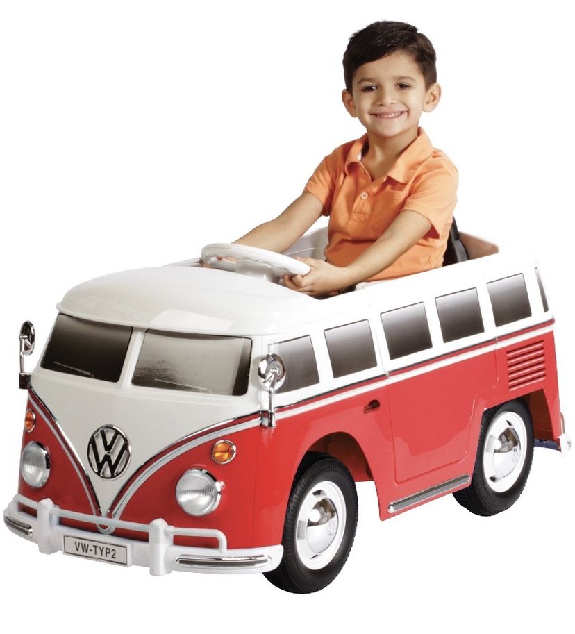New Rollplay VW Bus 6 Volt Battery Powered Ride-on Vehicle - Red