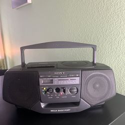 Sony CFD-V15 CD Cassette Radio Boombox – Tested & Working
