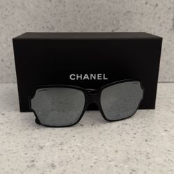 Chanel Black Mirror Sunglasses