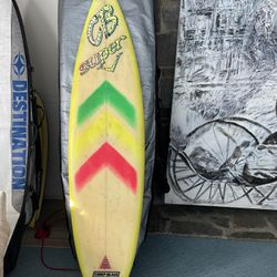 80s Roundpin thruster 6’2” Surfboard 