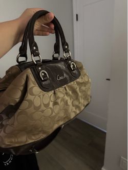 Coach Signature jacquard canvas handbag 2000s