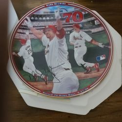 Mark mcguire number 70 home runs collectible plate