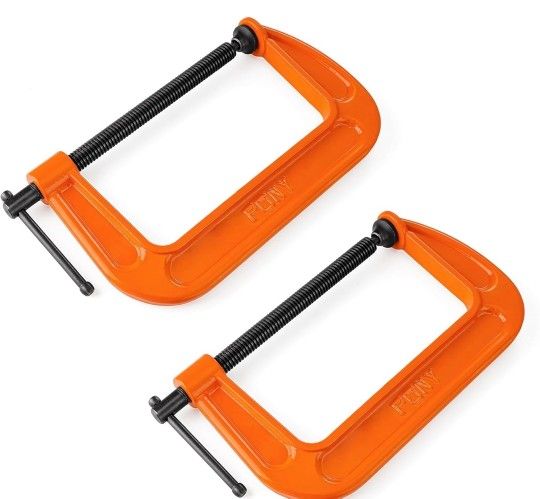 Pony 6-in C-Clamp Set-2 Pack
