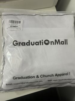 White Graduation Gown for 5’0-5’2 height