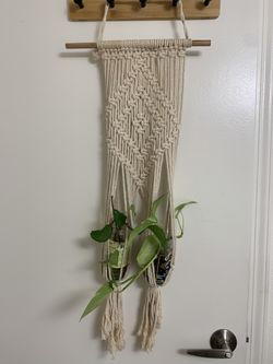 Double Wall Hanging Macrame Plant Hanger