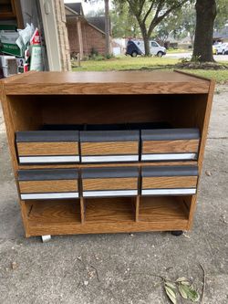 VHS Cabinet On Wheels