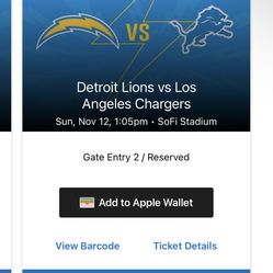 Chargers Vs Lions