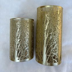 Gold Candle Holders - Used Once 