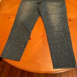 BRAND NEW W/ TAGS Style & Co (Macy's) Denim Jeans w/ Pattern size 18