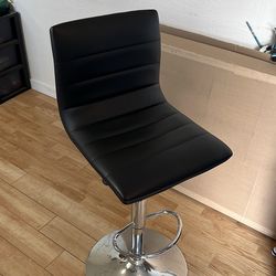 Black Adjustable Height Barstools- 3 available