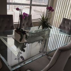 Glass Dining Table 