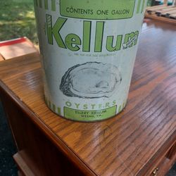 Vintage Kellum Brand Oyster Can