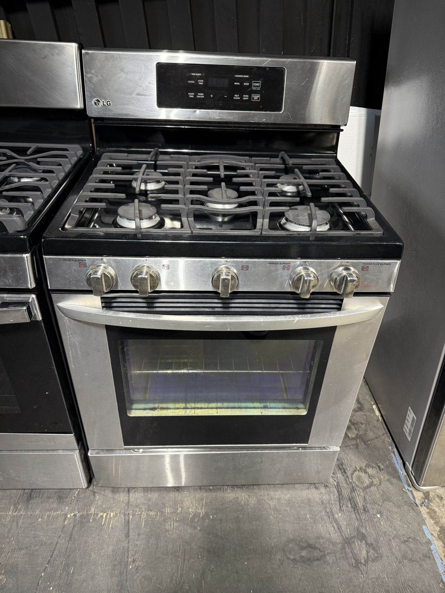 LG Stainless steel 5 burner range stove 