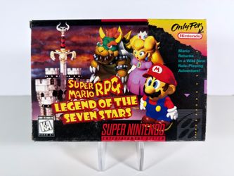 Super Mario RPG: Legend of the Seven Stars Nintendo SNES 1996 CIB Manual Tested