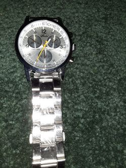 New silver watch