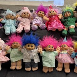 VINTAGE 12 inch  RUSS TROLL KIDS $10 EACH 