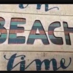 Beach Sign Decor Brand New 