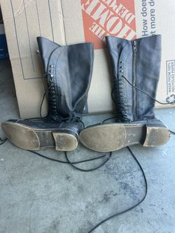 Leather Boots, Size 9
