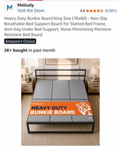 King Size Bunkie Board New (Near East Lake Exit)