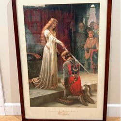 Honorable Knights framed Artwork, Being Knighted