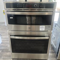 Kitchen Remodel Special! 30” Wide GE Double Electric  Wall Oven W/ Microwave Top & Oven Bottom @$2400 Off Or 60% Off MSRP!