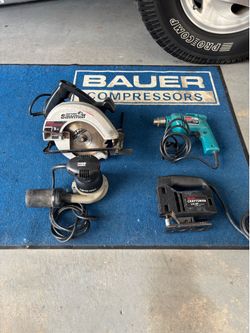 Assorted power tools